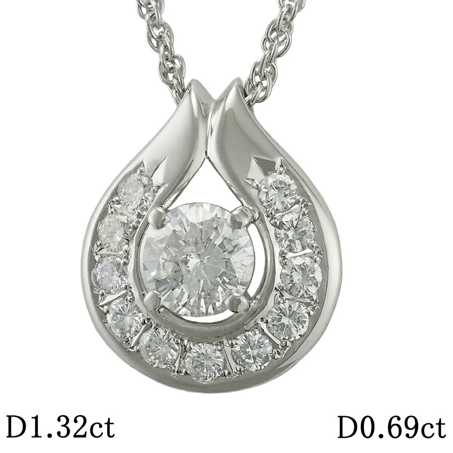 楽天市場】ジュエリーツツミ 0.572ct ダイヤモンドネックレス