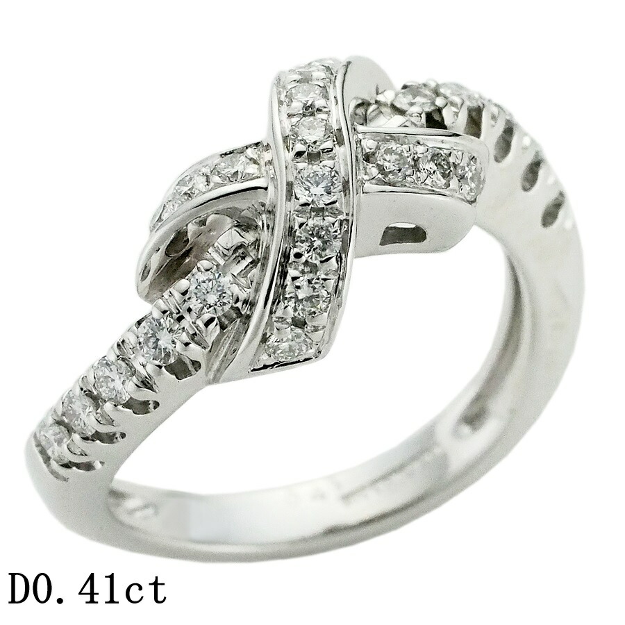 ピキョッティ ダイヤモンド/0.41ct リング K18WG 14号【中古】【JS1897】