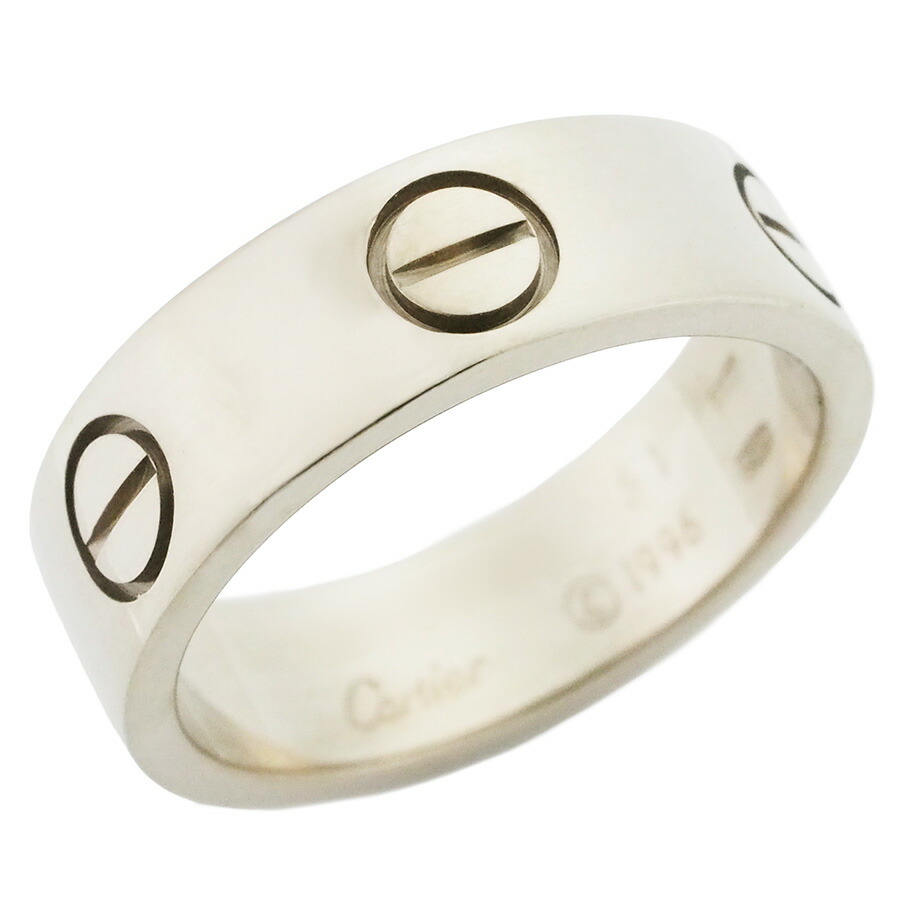 カルティエ クラシックモデル ラブ リング K18WG ＃51【中古】【JS1956】｜Jewel＆Watch Supply