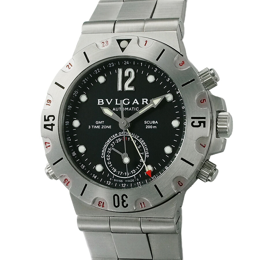 ブルガリ ディアゴノ スクーバ GMT SD38SGMT 箱・保証書付【中古】【JS1983】｜Jewel＆Watch Supply