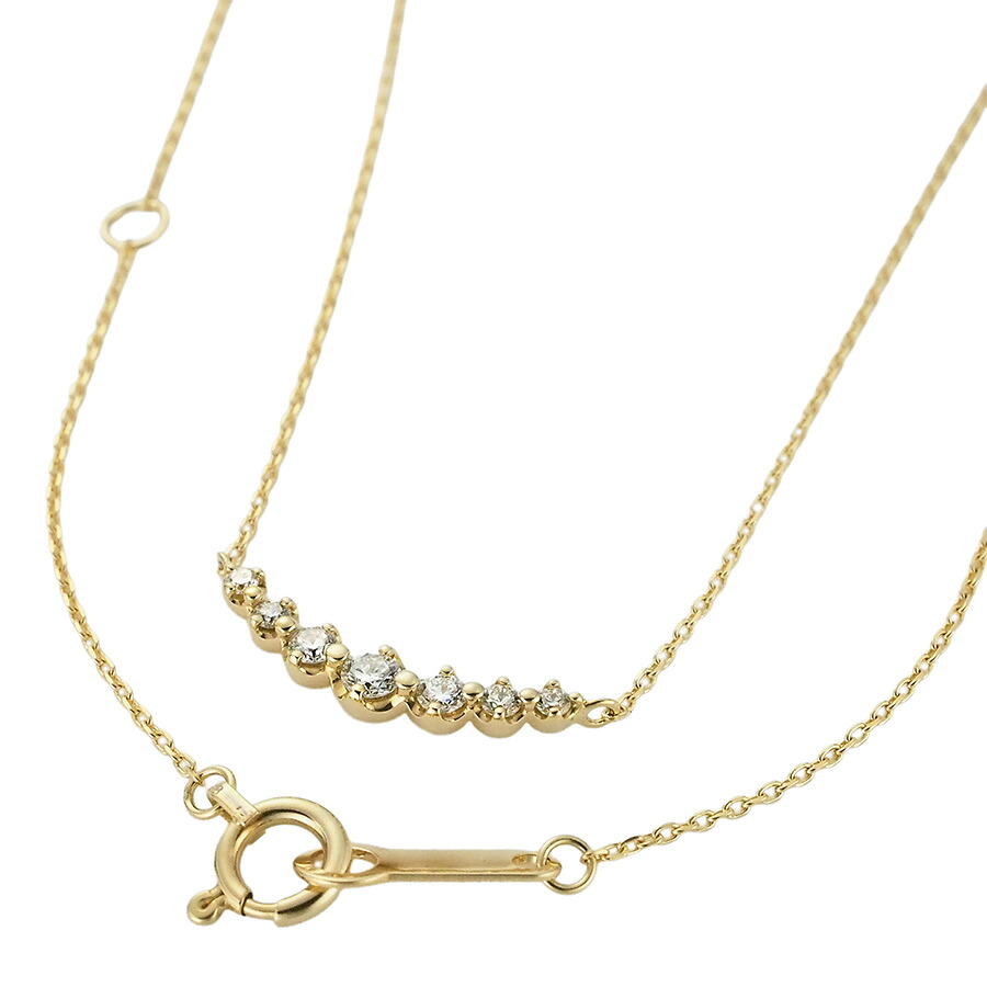 4℃ ダイヤモンド デザイン ネックレス K18YG 箱付【中古】【JS1984】|Jewel&Watch Supply