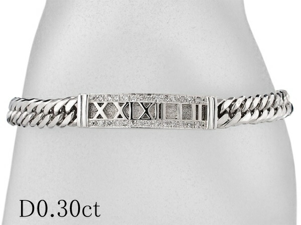 お値打ち価格で ダイヤモンド 0.30ct デザイン ブレスレット K14WG