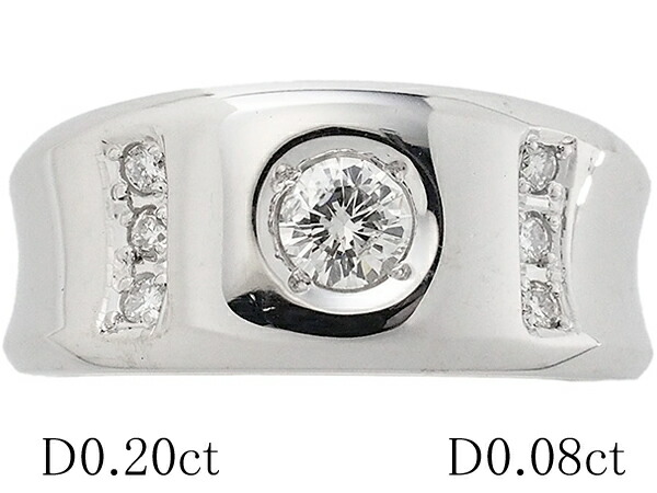 全商品オープニング価格 ダイヤモンド 0.20 0.08ct プラチナ デザイン