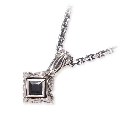 M's collection エムズコレクション シルバー ネックレス ブラック 彼氏 メンズ プレゼント|アクセサリー専門店 ジェイウェル