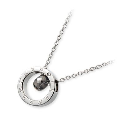 ダイヤモンド ネックレス white clover ホワイトクローバー ネックレス ステンレス つけっぱなし 金属アレルギー対応 シンプル 一粒 ホワイト プレゼント｜アクセサリー専門店　ジェイウェル