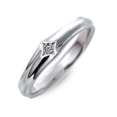 結婚指輪 マリッジリング プラチナ ダイヤモンド ホワイト プレゼント