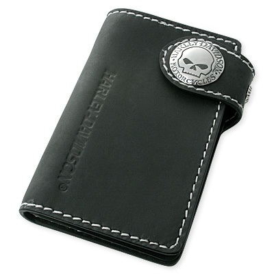 harley davidson leather checkbook wallet mens