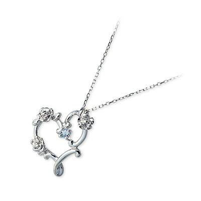 LA PUREZZA Platino ラ・プレッツァプラチノ プラチナ ネックレス シンプル アクアマリン ホワイト 彼女 レディース プレゼント