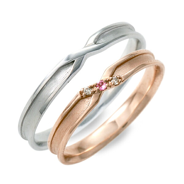 ペアリング ブランド LOVERS&RING ラバーズアンドリング ホワイト 人気 ブランド プレゼント ペアリング カップル 2個セット