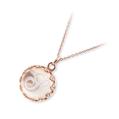 anne bonny安邦尼粉红黄金项链粉红20几岁的30几岁的她女士轻松gifu