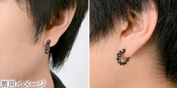 楽天市場 Puerta Del Sol プエルタデルソル シルバー ピアス グレー 彼氏 メンズ ジェイウェルドットコム