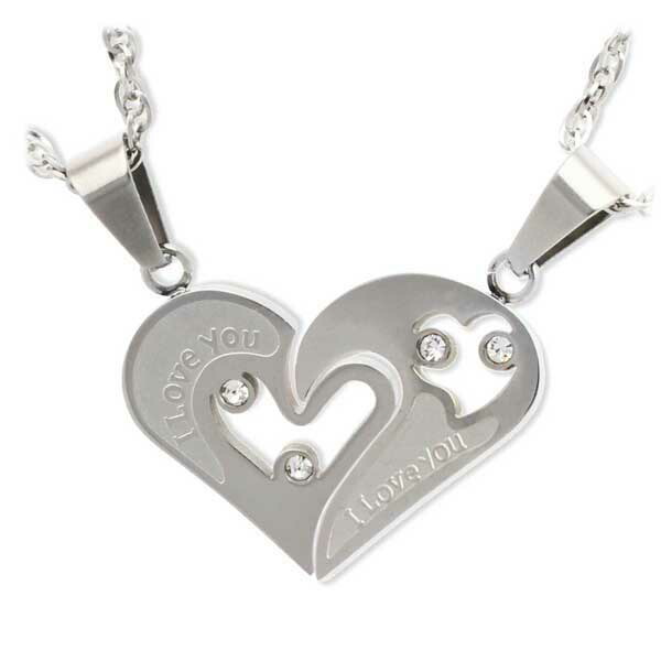 楽天市場 Maria Bright ステンレスペアネックレス 大人 ペア 誕生日プレゼント 記念日 ギフトラッピング マリアブライト 送料無料 ジェイウェルドットコム