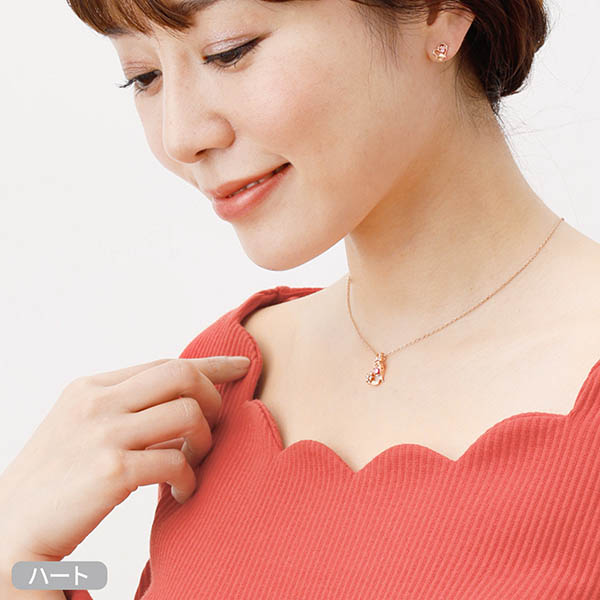 楽天市場 ネックレス 誕生石 選べる レディース ブランド シルバー 925 ディズニー ミニー キュービックジルコニア 刻印 名入れ ウィスプ ハート チャーム 人気 アクセサリー ギフトラッピング 妻 彼女 かわいい イニシャル ジェイウェルドットコム