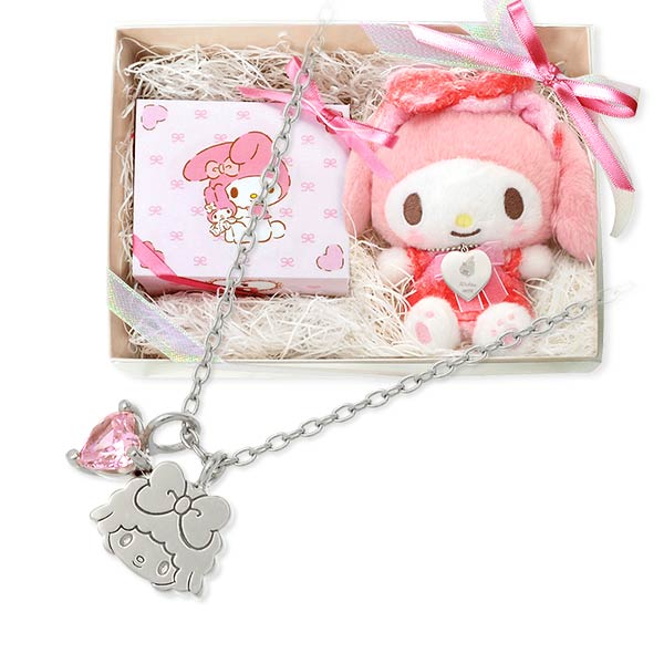 銀鼠首輪 My Melody レディース 恋人 上様 出生平均太陽日恵与 戴き物 My Melody シルバーネックレス レディース 彼女 女性 誕生日 プレゼント ギフト Pasadenasportsnow Com