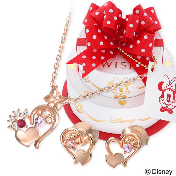 Disney Parks限定☆ミニーちゃん ローズゴールド パヴェピアス Disney Parks限定☆ミニーちゃん ローズゴールド パヴェピアス