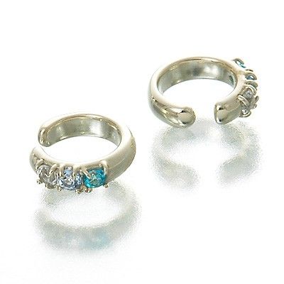 ホワイトゴールドノンホールピアス Blue Cat レディース 意中の女 女君 生まれでる日づけ貢物 贈答品 Colegiovictorhugo Cl