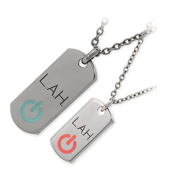 送料無料 L.A.H. エルエーエイチ シルバー ネックレス シンプル 当店オリジナル ペア メンズ レディース 誕生日プレゼント 記念日 ギフトラッピング エル・エー・エイチ