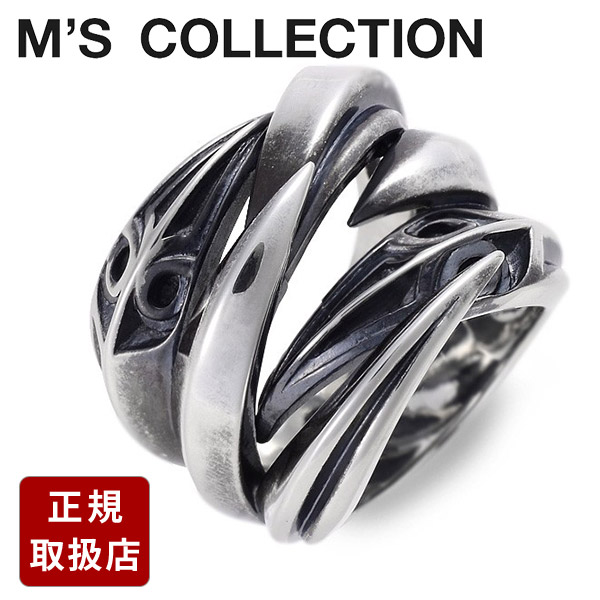 M's collection エムズコレクション シルバー リング フリーサイズ 指輪 グレー 彼氏 メンズ プレゼント