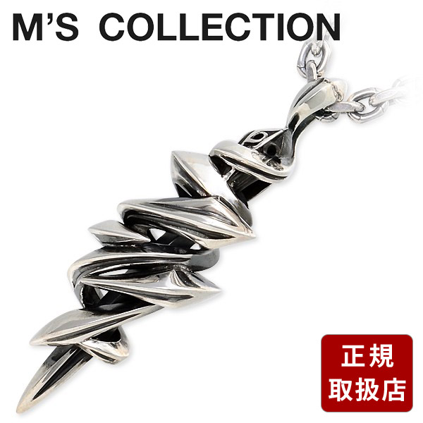M's collection エムズコレクション シルバー ネックレス ホワイト 彼氏 メンズ プレゼント
