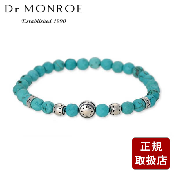 Dr MONROE ドクターモンロー シルバー ブレスレット ブルー 彼氏 メンズ 　パワーストーン プレゼント