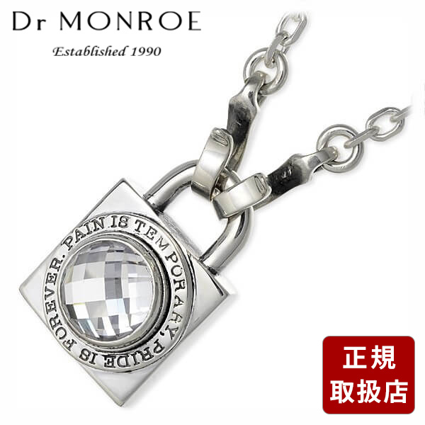 Dr MONROE ドクターモンロー シルバー ネックレス キュービック グレー 彼氏 メンズ プレゼント