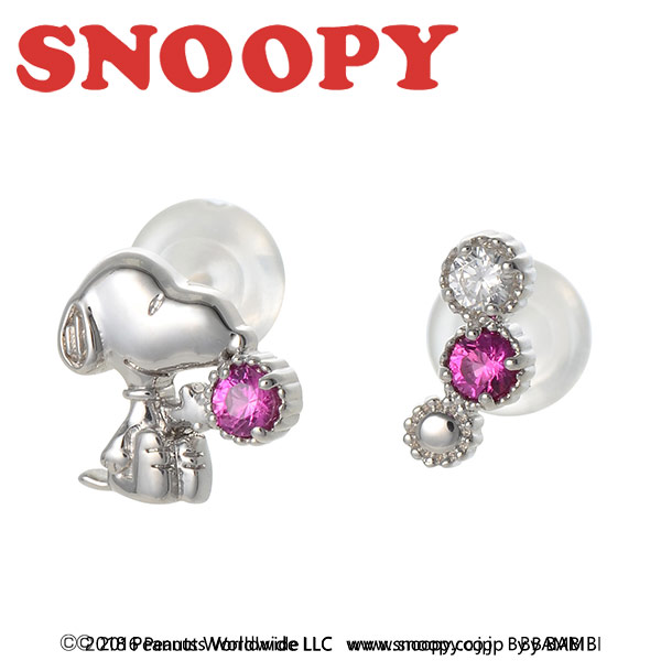 スヌーピー SNOOPY ピアス 大人向け グッズ アクセサリー ホワイト 彼女 レディース 人気 ブランド プレゼント