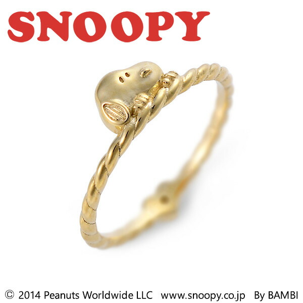 楽天市場】スヌーピー SNOOPY ダイヤモンド ピンキー リング K10 10金
