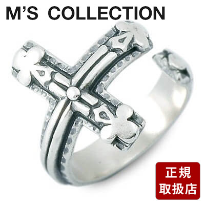 M's collection エムズコレクション シルバー リング 指輪 ホワイト 彼氏 メンズ クロス プレゼント｜アクセサリー専門店　ジェイウェル 9,196円