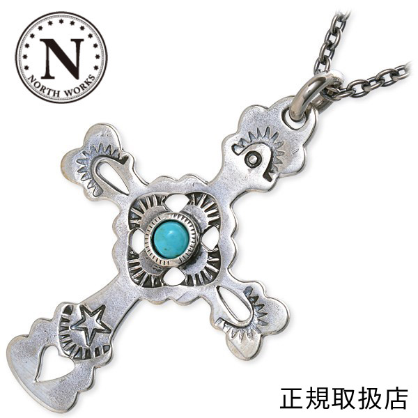 NORTH WORKS ノースワークス ペンダントトップ ターコイズ ホワイト 彼氏 メンズ プレゼント