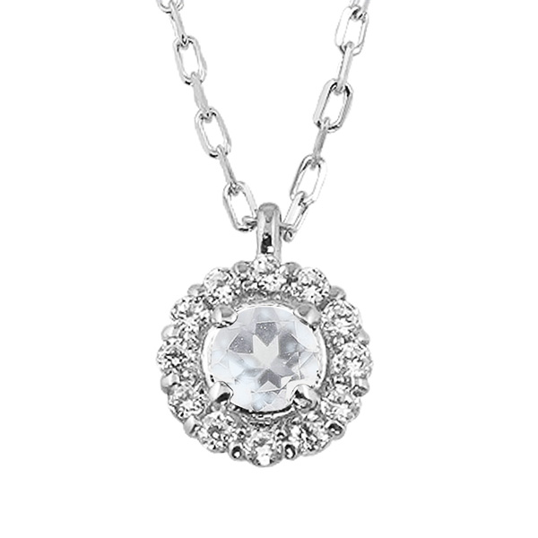 ブルームーンストーン 取り巻き ネックレス ダイヤモンド 6月誕生石 プラチナ Pt900 ペンダント カラーストーン 誕生日 ネックレス レディース チェーン シンプル ファッション|ジュエリーアイ