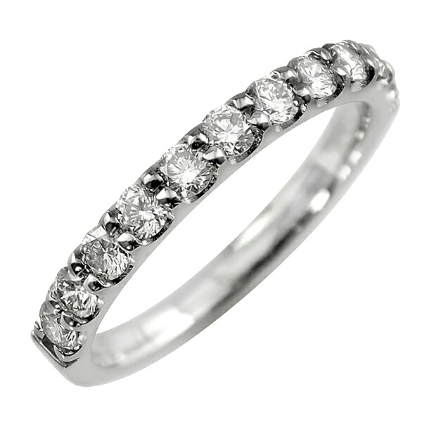 ダイヤモンドリング プラチナ 指輪 レディース Pt900 ダイヤモンド エタニティリング エタニティ ダイヤ 0.5ct 天然ダイヤ 婚約指輪 ブライダル おすすめ ギフト プレゼント 受注製作 結婚記念日|ジュエリーアイ