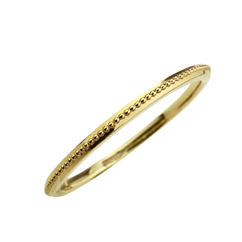 ストレートリング 18金 指輪 K18 ピンキーリング ファランジリング ミディリング ring ミル打ち ネットショップ 通販 ギフト OSSS おすすめ ギフト プレゼント 受注製作