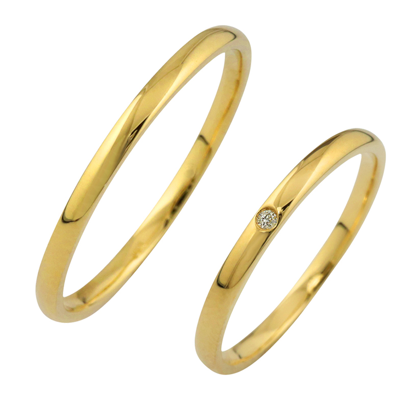 【楽天市場】結婚指輪 結婚指輪 ゴールド ペアリング シンプル