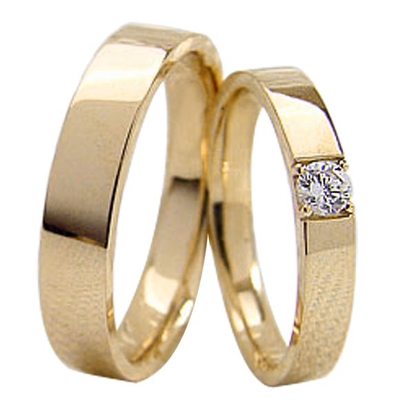 結婚指輪 安い K18ゴールド ダイヤモンドリング マリッジリング