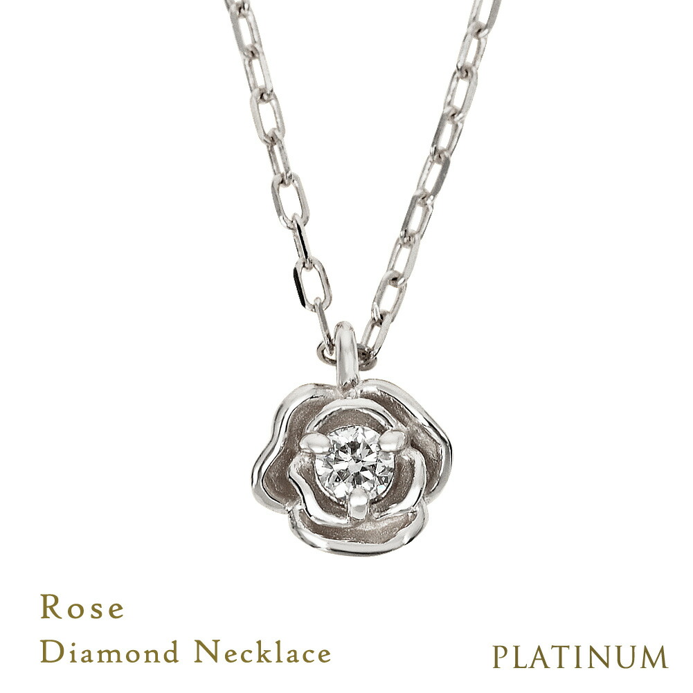 希少美品　アガット　K10 ダイヤモンド　0.46 ローズネックレス　薔薇　花 240808101.jpg