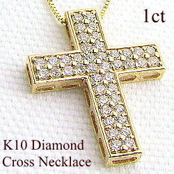 WG10Kクロス　ダイヤネックレス WG10Kクロス ダイヤネックレス 楽天市場】K18YG/WG メンズ