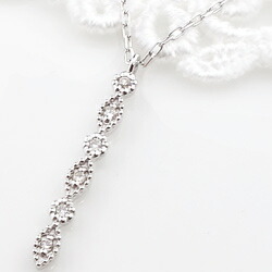 ネックレス レディース ネックレス プラチナ ダイヤモンド ストレートライン 縦長 Iライン ペンダント Pt900 850 Diamond Necklace おすすめ ギフト プレゼント 受注製作｜ジュエリーアイ