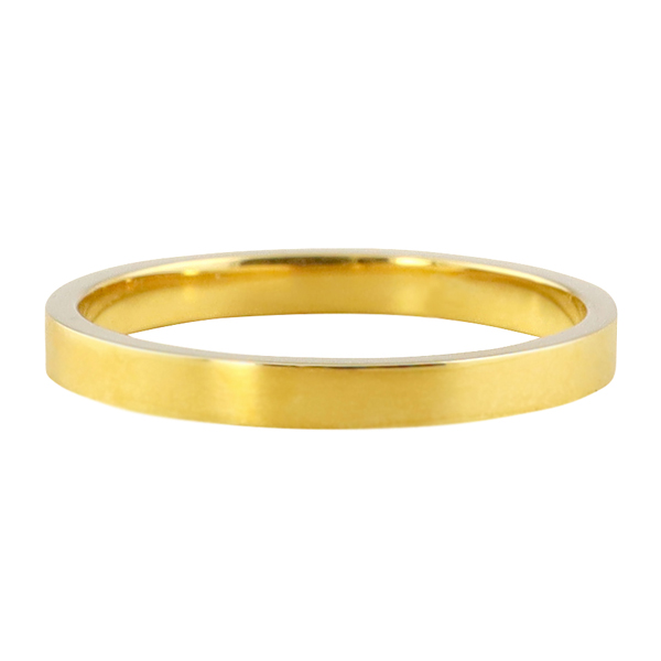【楽天市場】平打ちリング 2mm幅 18金 リング レディース シンプル 指輪 K18 ゴールド フラット リング 結婚指輪 マリッジリング