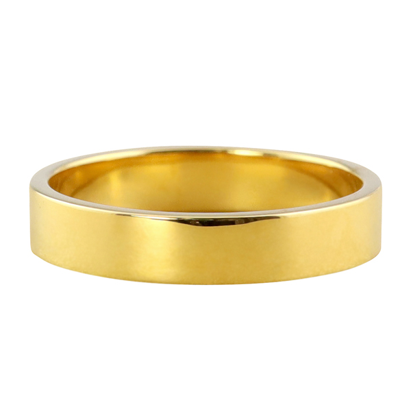 【楽天市場】平打ちリング 4mm幅 18金 指輪 メンズ K18 ゴールド シンプル フラット リング 結婚指輪 マリッジリング ブライダル