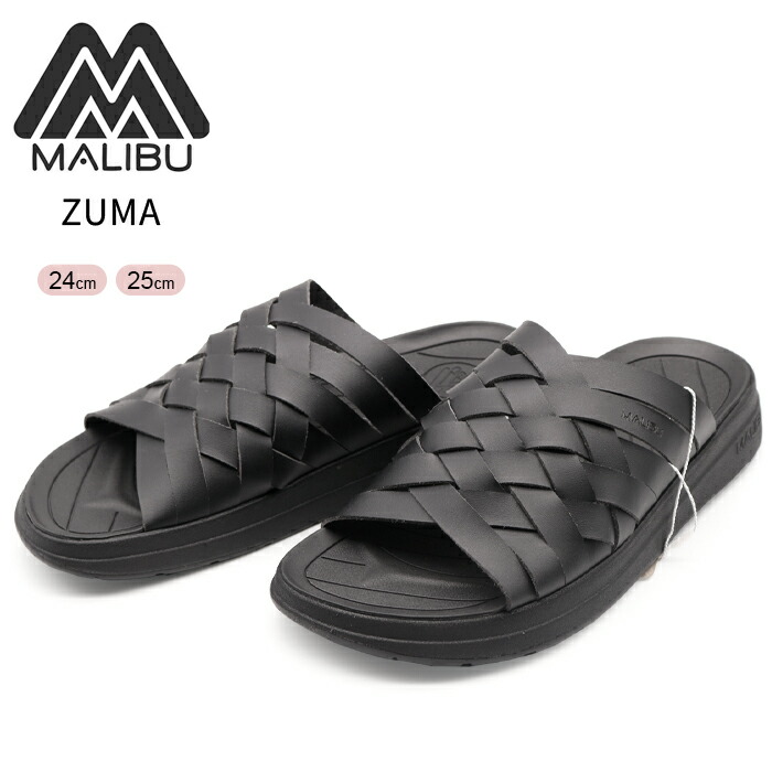 MALIBU SANDALS マリブサンダルズ ZUMA MS02 スライドサンダル ズマ レディース サンダル 編みデザイン BLACK/BLACK ブラック ブランド シンプル キレイめ プレゼント 大人 カジュアル|j・x・t-style