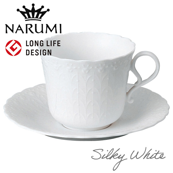 NARUMI ナルミ　Silky White 未使用 ２８ピース　送料込み 楽天市場】ナルミ シルキーホワイト モーニングカップ＆ソーサー