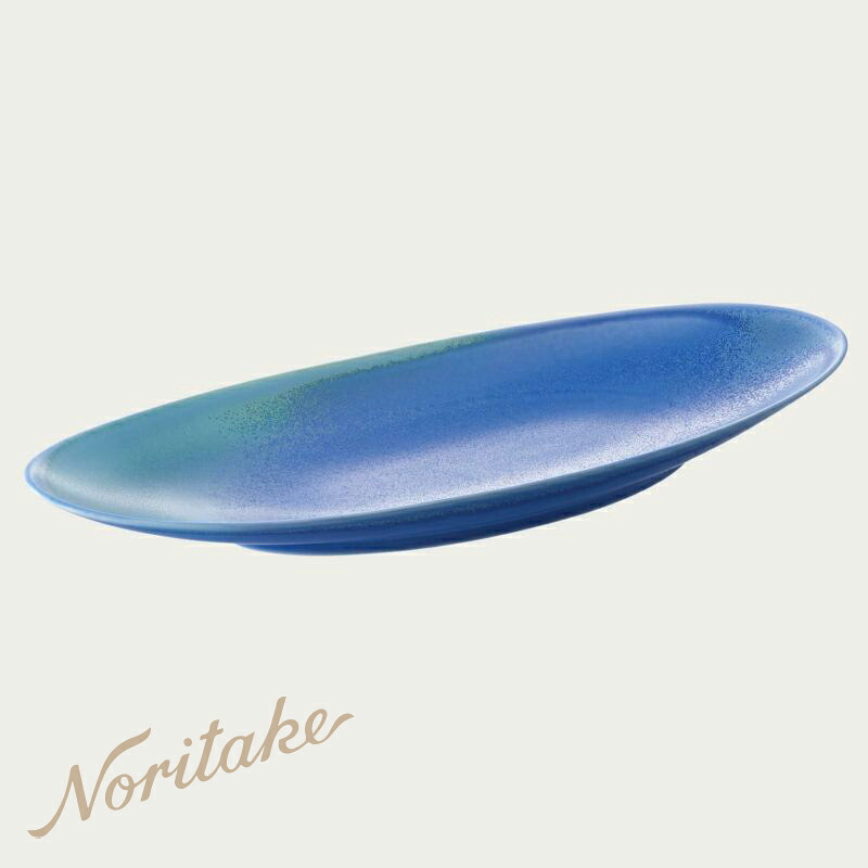 オリッジ 40cm オーバルプラター （青） 〈10-589J/94984〉 ノリタケ 正規品 ホテル レストラン 業務用 プロユース 食器 大皿 化粧箱なし