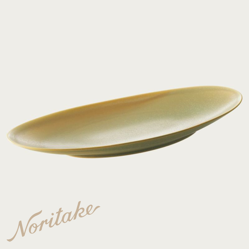 オリッジ 40cm オーバルプラター （草） 〈10-590J/94984〉 ノリタケ 正規品 ホテル レストラン 業務用 プロユース 食器 大皿 化粧箱なし