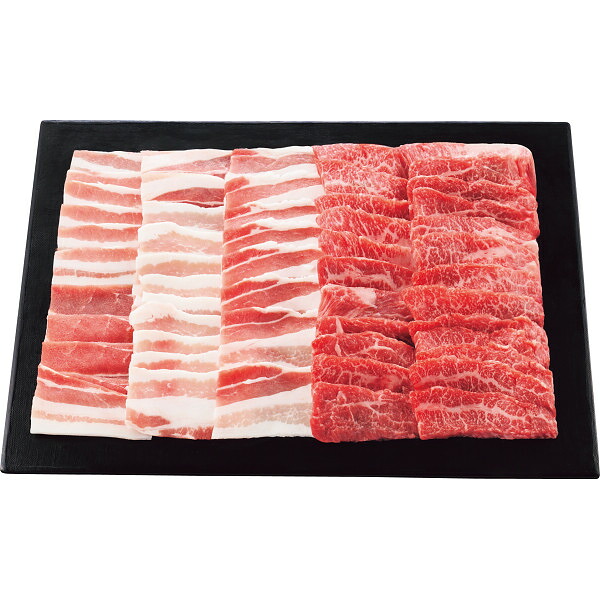 メーカー直送 鹿児島黒豚・黒毛和牛 バラ 焼肉セット(計600g) 季節限定 お取り寄せ グルメ 夏ギフト お中元 暑中見舞い 牛肉 sdch｜愛dealギフト-内祝い・引き出物