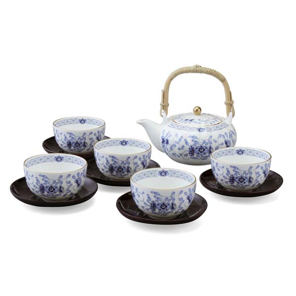ミラノ 茶器揃い(茶たく付) 5人用 ナルミ NARUMI 〈9682-23031〉 食器 湯のみ セット