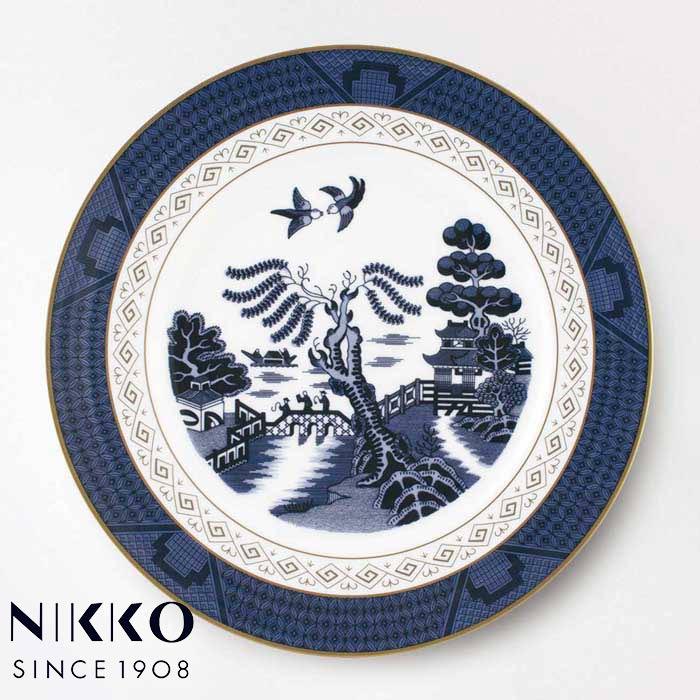 SANSUI 27.5糎一皿 〈27300-1027〉 NIKKO 置き目品 ニッコー 食器 お皿 明けっ広げ買い溜める 買い足し 置き換え 身寄り用 食べ物屋 泊まり 御役目用 労働者階級若い衆 レトロ食器 差し上げ物用箱なし ラッピング相応う不可