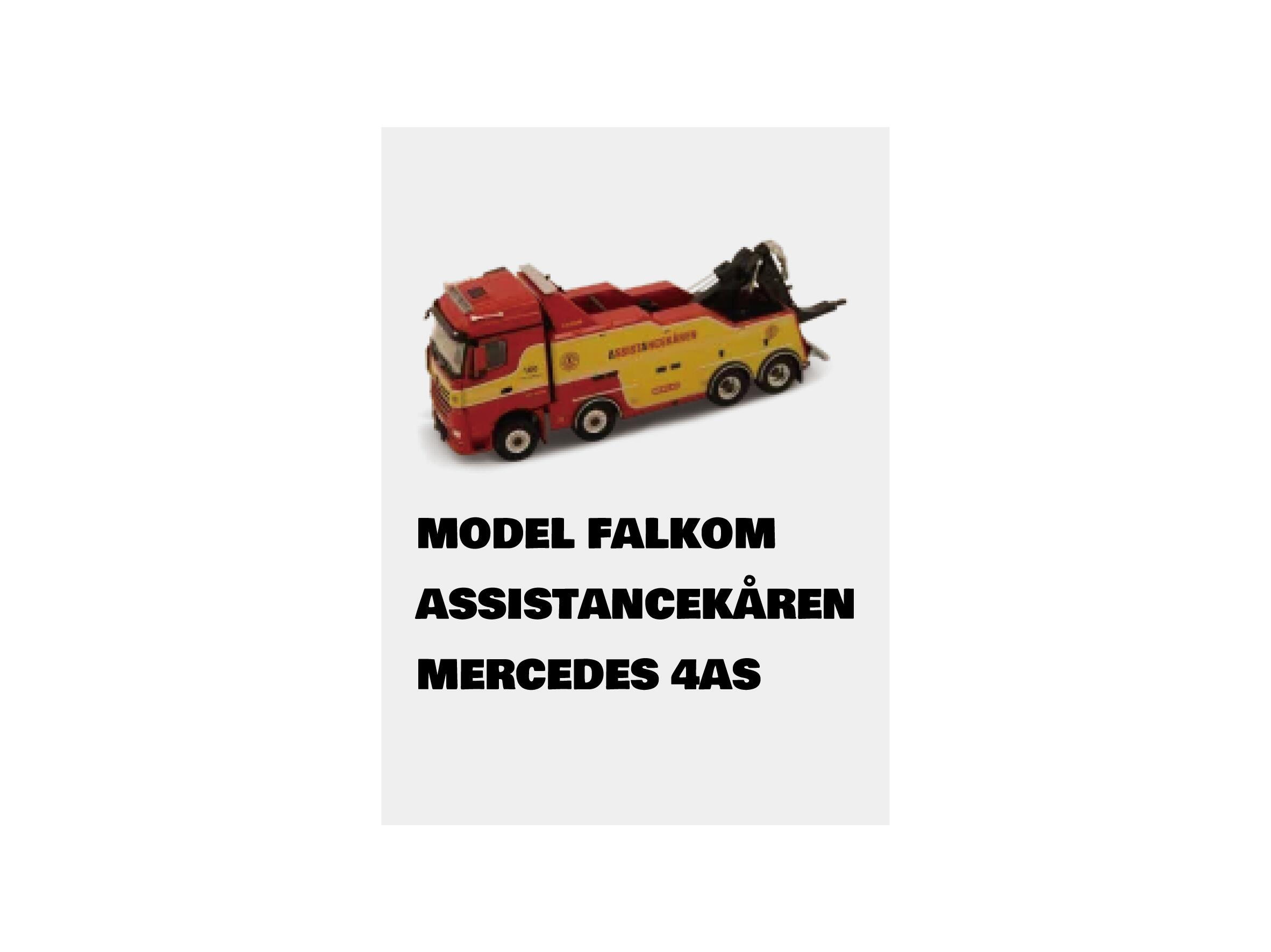 モデルカー FALKOM ASSISTANCEKÅREN MERCEDES 4AS 1/50 ダイキャスト製 レッカー車 大人 子供 模型 ギフト|JYONAN-HD