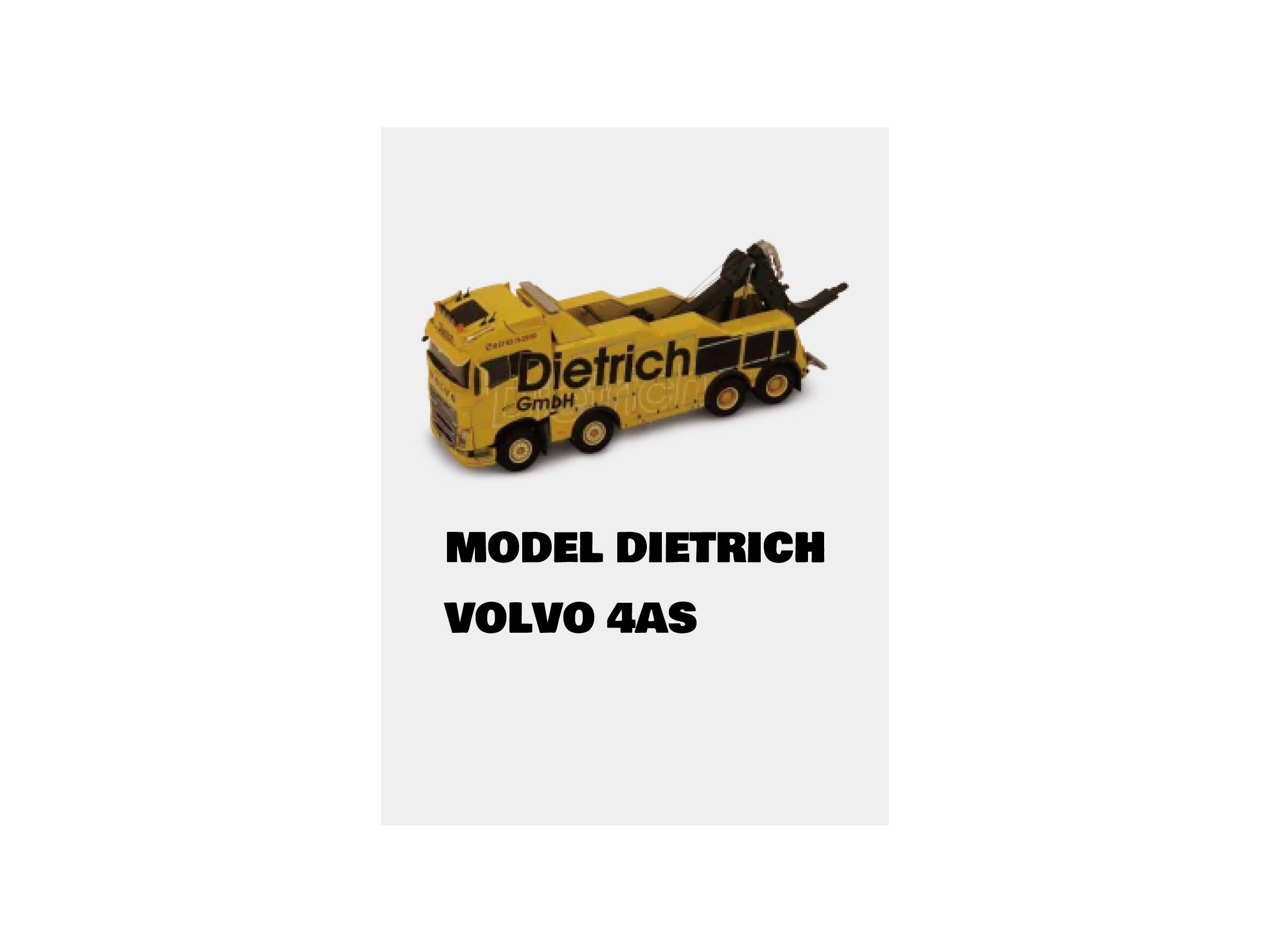 モデルカー DIETRICH VOLVO 4AS 1/50 ダイキャスト製 レッカー車 大人 子供 模型 ギフト