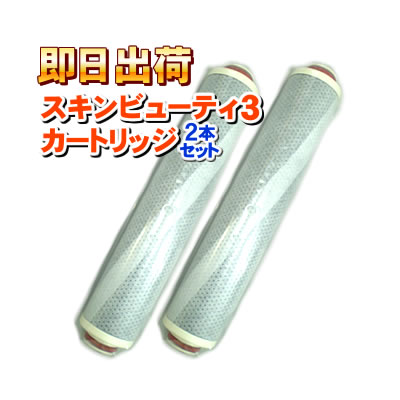 【2本セット】【JS211-K】 スキンビューティー・ジョワー(JOWER)・MCシャワー(エムシーシャワー)　交換カートリッジ　水生活製作所(早川バルブ)　除塩素シャワー　交換用浄水フィルター