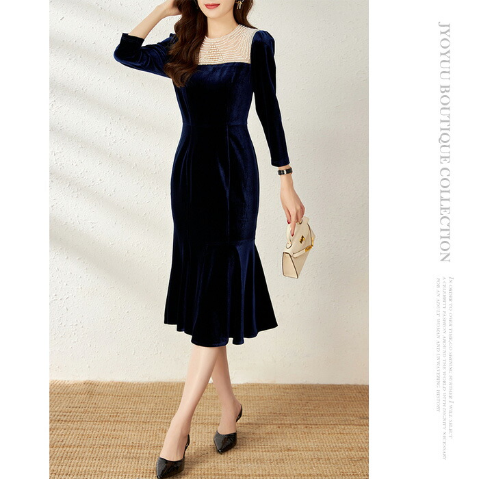 全品13 Offクーポン2点以上で フォーマル ワンピース 結婚式 ベロア ワンピース 秋冬 レディース ワンピース 長袖 ドレス ワンピース レディース ロング パーティードレス ワンピース きれいめ お呼ばれ ワンピース 着痩せ 30代 40代 50代 Ceconsolidada Cl